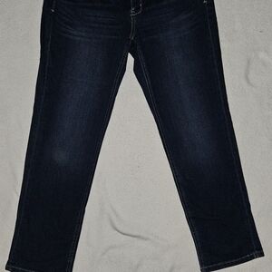 White House Black Market Dark Indigo Straight Leg Jeans